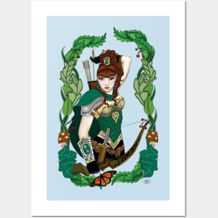 Bow & Arrow Woodland Elf Posters and Art